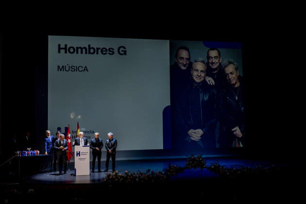 3rd Annual Hispanic Influence Awards: The band Hombres G during the 3rd Annual Hispanic Influence Awards ceremony on October 7, 2026, in Madrid, Spain. The main objective of the Hispanic Influence Awards is to recognize excellence, talent, creativity, and leadership of individuals and institutions that strengthen the ties between the Spanish-speaking community and promote Hispanic values on a global scale. OCTOBER 7, 2026 HISPANIC INFLUENCE AWARDS SPANISH-SPEAKERS HISPANIC IDENTITY Madrid, Spain  Copyright: xRicardoxRubiox 7827290