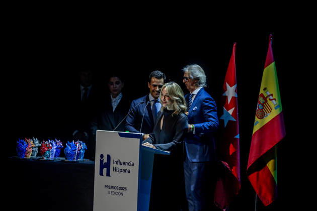 3rd Annual Hispanic Influence Awards: Designer Silvia Tcherassi speaks during the 3rd Annual Hispanic Influence Awards ceremony on October 7, 2026, in Madrid, Spain. The main objective of the Hispanic Influence Awards is to recognize excellence, talent, creativity, and leadership of individuals and institutions that strengthen the ties between the Spanish-speaking community and promote Hispanic values on a global scale. OCTOBER 7, 2026 HISPANIC INFLUENCE AWARDS SPANISH-SPEAKERS HISPANIC CULTURE Madrid Madrid, Spain  Copyright: xRicardoxRubiox 7827292