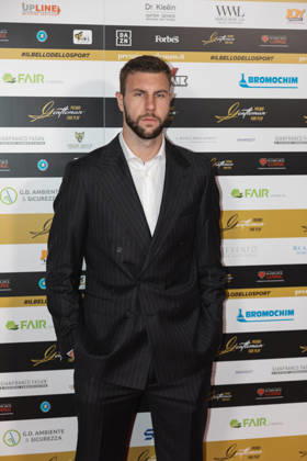 IPA89410557 - Strahinja Pavlovic on the red carpet at the Gentleman Fair Play Awards, October 7, 2026 _ Scuola Teulie, Milan, during the 2026 Gentleman Fair Play Awards, News in Milan, Italy, October 7, 2026  Copyright: xLucaxMicheli LiveMediax xLucaxMicheli LiveMediax IPA89410557