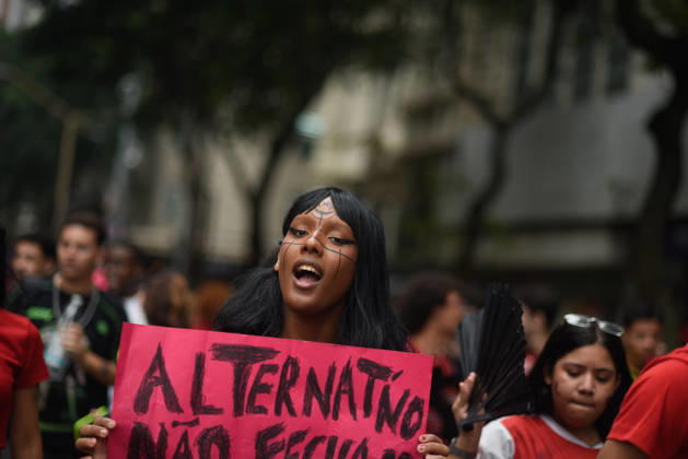 Thousands of demonstrators gathered in downtown Rio de Janeiro RIO DE JANEIRO, BRAZIL - OCTOBER 7: Thousands of demonstrators gathered in downtown in support of presidential candidate Luiz Inacio Lula da Silva (PT) ahead of the second round of Brazil’s presidential election in Rio de Janeiro on October 7, 2026. The demonstration, organized under the name Youth on the Streets for Democracy, began at Candelaria and continued with a march toward Cinelandia. Students gathered at noon for an event organized by the Rio de Janeiro State Students’ Union (UEE-RJ) as a peaceful demonstration in defense of democracy, student rights, education and equality. Fabio Teixeira Anadolu Rio de Janeiro Brazil. Editorial use only. Please get in touch for an Copyright: x2026xAnadoluxFabioxTeixeirax