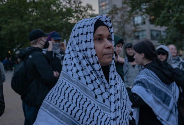October 7, 2026, Berlin, Germany: Hundereds of pro-palestinian protesters gather in Berlin, Germany, on October 7, 2026. This marks the three-year anniversary of the Hamas led border attacks in Southern Israel. Germany  - ZUMAj167 20261007_zip_j167_018 Copyright: xSvetxJacquelinex