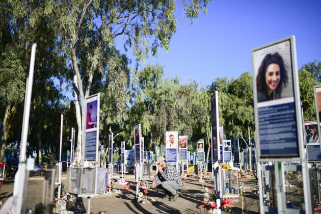 Reim Nova Memorial Marks Anniversary Memorial portrait plaques stand among trees and floral tributes at the Nova music festival memorial site near Reim, southern Israel, on October 7, 2026. The Hamas-led attack on Israel on October 7, 2023, killed about 1,200 people and saw 251 taken hostage; more than 350 people were killed at the Nova festival. Memorial events marking the third anniversary were held at the site throughout the day. Reim Southern District Israel Copyright: xTomerxNeubergx
