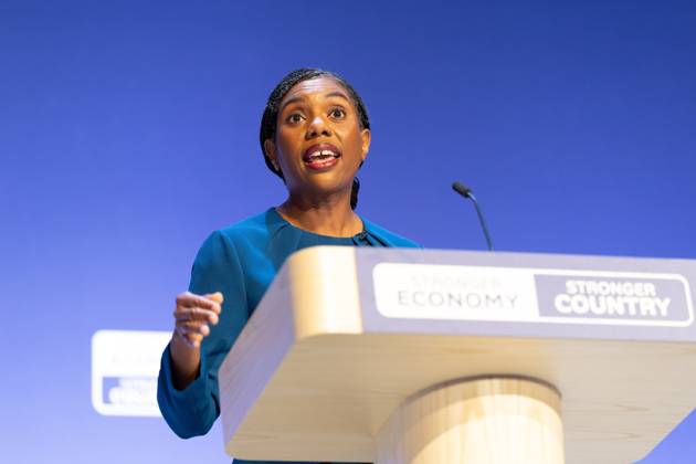 Conservative Party Conference, Day 4, The ICC Birmingham, UK - 07 Oct 2026 Kemi Badenoch, leader of the Conservative delivers her keynote speech on the final day (day four), of the UK Conservative Party Conference in Birmingham The Conservative Party leader, Kemi Badenoch s gives her keynote speech at the International Convention Centre on the final day (day four) of the Conservative Party Conference at the International Convention Centre in Birmingham. The Conservative Party opened its annual conference under the slogan Stronger economy, stronger country Birmingham United Kingdom Copyright: xPhilxLewisx xSOPAxImagesx Phil-Lewis-1456707