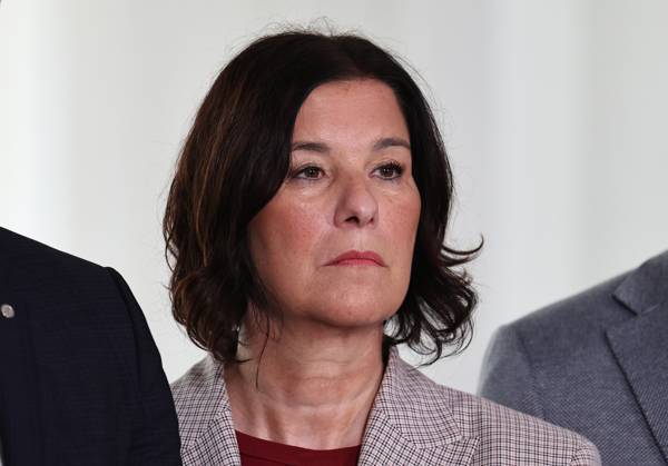 Thueringer Landtag - Statement Ministerpraesident Mario Voigt (CDU) 07.10.2026, Erfurt, Thueringer Landtag, Ministerin fuer Wirtschaft, Landwirtschaft und Laendlichen Raum Colette Boos-John (CDU)