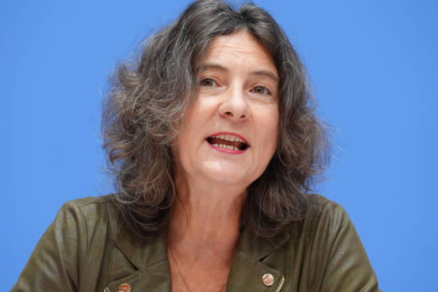 Bundespressekonferenz, Jahresbericht des Nationalen Normenkontrollrat (NKR) zum Buerokratieabbau Prof. Dr. Sabine Kuhlmann bei der Vorstellung des Jahresbericht des Nationalen Normenkontrollrat zum Buerokratieabbau, Berlin, 08.10.2026 Berlin Berlin Deutschland