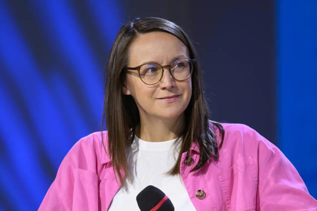 Schriftstellerin Johanna Sebauer spricht bei auf der Frankfurter Buchmesse 2026. Frankfurt am Main, 07.10.2026 Hessen Deutschland Copyright: xDwixAnoraganingrumx