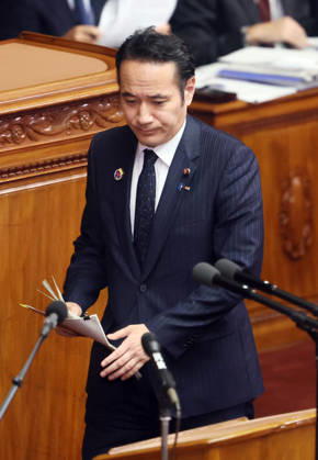 October 8, 2026, Tokyo, Japan - Japanese Agriculture Minister Kazuo Yana answers a question at Lower House s plenary session at the National Diet in Tokyo on Monday, October 8, 2026. (photo by Yoshio Tsunoda AFLO)  aflo_354274218
