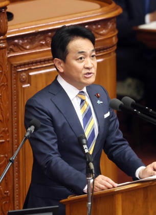 October 8, 2026, Tokyo, Japan - Japan s opposition Democratic Party for the People leader Yuichiro Tamaki questions to Prime Minister Sanae Takaichi at Lower House s plenary session at the National Diet in Tokyo on Monday, October 8, 2026. (photo by Yoshio Tsunoda AFLO)  aflo_354274229