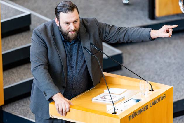 08.10.2026, GER, News Politik, 8.Wahlperiode, 57.Plenarsitzung im Plenarsaal Thüringer Landtag Moritz Kalthoff (SPD) 99096 Erfurt Thueringer Landtag Thüringen Deutschland