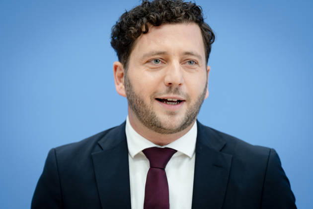 BPK, Bündnis90 Die Grünen, Felix Banaszak Berlin, BPK, Vorstellung des Leitantrages Unser Plan für Deutschland , Felix Banaszak, Bundesvorsitzender, Bündnis90 Die Grünen Berlin Berlin GER