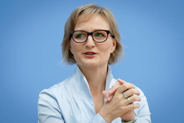 BPK, Bündnis90 Die Grünen, Franziska Brantner Berlin, BPK, Vorstellung des Leitantrages Unser Plan für Deutschland , Franziska Brantner, Bundesvorsitzende, Bündnis90 Die Grünen Berlin Berlin GER
