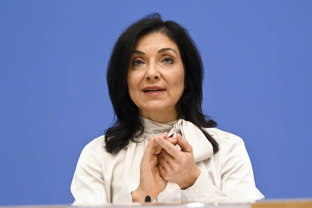 ABB BPK- Bundesministerin fuer Wirtschaft und Energie Katherina Reiche Vorstellung der Herbstprojektion 2026 der Bundesregierung auf der BPK Bundespressekonferenz in Berlin am 08.10.2026 Berlin Deutschland