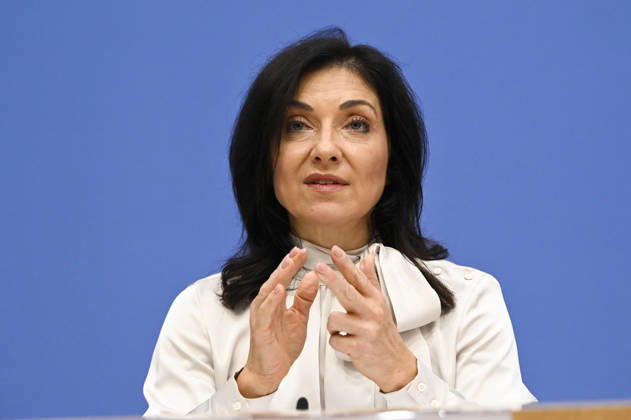 ABB BPK- Bundesministerin fuer Wirtschaft und Energie Katherina Reiche Vorstellung der Herbstprojektion 2026 der Bundesregierung auf der BPK Bundespressekonferenz in Berlin am 08.10.2026 Berlin Deutschland