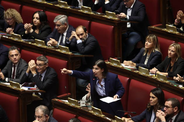 October 8, 2026, Rome, Rome, Italy: Democratic Party Secretary Elly Schlein during the secret ballot for the new electoral law in the Chamber of Deputies, Rome, 08 10 2026 Rome Italy  - ZUMAa289 20261008_zia_a289_003 Copyright: xFrancescoxFotiax xAgfx