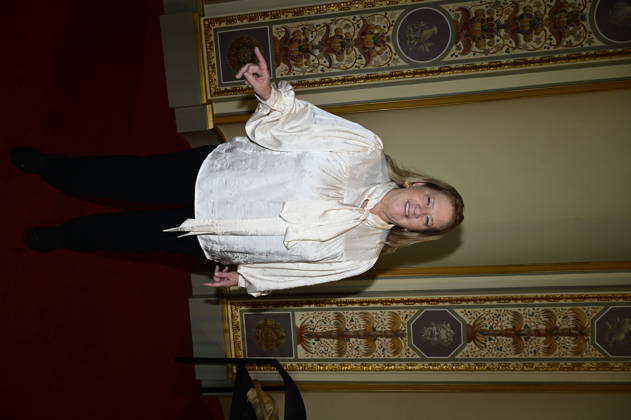 Kathy Kelly beim Pressegespräch und Präsentation des 16. HOPE-Award zur 18. HOPE-Gala Dresden im Schauspielhaus Dresden. Dresden, 08.10.2026 Copyright: xMatthiasxWehnertx