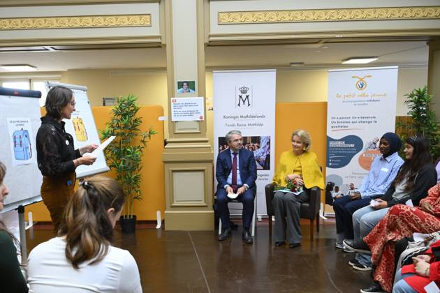 Queen Mathilde Visits Winners Of the 2026 Queen Mathilde Prize BRUSSELS, BELGIUM - OCTOBER 08: Queen Mathilde of Belgium pictured visiting two organizations that won the 2026 Queen Mathilde Prize : « le Petit Vélo Jaune », on October 08, 2026 in Brussels, Belgium, 08 10 2026 Brussels Belgium Copyright: xPhilipxReynaersx