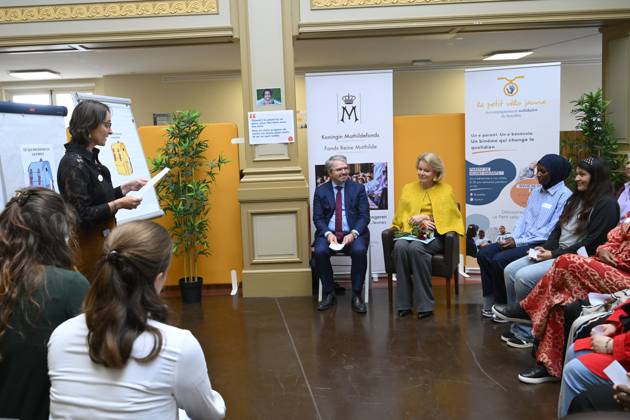 Queen Mathilde Visits Winners Of the 2026 Queen Mathilde Prize BRUSSELS, BELGIUM - OCTOBER 08: Queen Mathilde of Belgium pictured visiting two organizations that won the 2026 Queen Mathilde Prize : « le Petit Vélo Jaune », on October 08, 2026 in Brussels, Belgium, 08 10 2026 Brussels Belgium Copyright: xPhilipxReynaersx