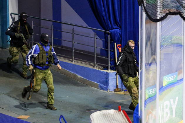 BELARUS, MINSK - OCTOBER 8, 2026: The final phase of the Eurasia-Antiterror 2026 counter-terrorism exercise by relevant agencies of the CIS and SCO member states. The drill is held as part of the 2026 CIS and SCO Counter-Terrorism Forum Minsk Belarus - ZUMAt113 20261008_zaa_t113_293 Copyright: xMaximxMalinovskyx