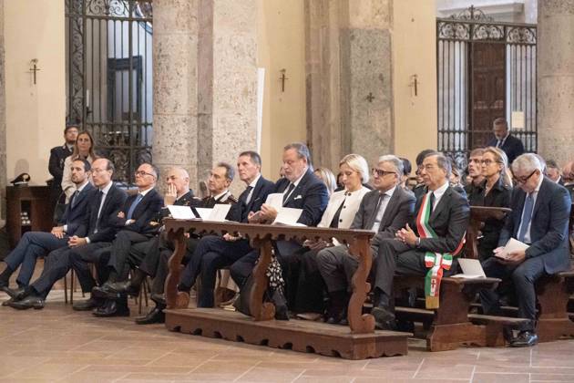 IPA89429945 - Milan, October 8, 26, Basilica of St. Ambrose, Eucharistic celebration marking the 25th anniversary of the Linate plane crash  Copyright: xGiuliaxSciaccax xGiuliaxSciaccax IPA89429945