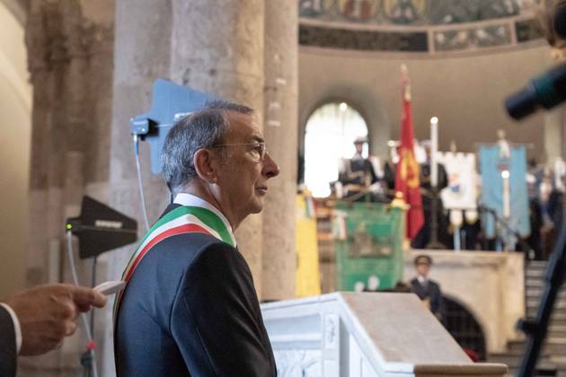 IPA89429939 - Milan, October 8, 26, Basilica of Sant™Ambrogio, Eucharistic celebration marking the 25th anniversary of the Linate plane crash Pictured: Milan Mayor Giuseppe Sala  Copyright: xGiuliaxSciaccax xGiuliaxSciaccax IPA89429939