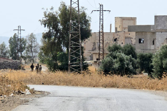 Israeli army conducts raids in Syria s Quneitra countryside QUNEITRA, SYRIA - OCTOBER 8: Israeli forces patrol the village as they conduct raids in residential areas and fire harassment shots at open areas in the countryside of Quneitra, southern Syria, on October 8, 2026. Huseyin Mesal Anadolu Quneitra Syria. Editorial use only. Please get in touch for any other usage.  Copyright: x2026xAnadoluxHuseyinxMesalx