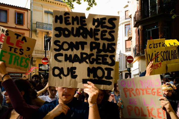 High school students™ protest known as Act 3 in Toulouse. Supported by the CGT and FO trade unions. - 08 10 2026 - France Midi-Pyrenees Toulouse -  MathieuxPinardxBailletx xLexPictorium LePictorium_0342399