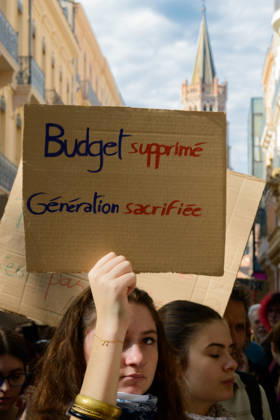 High school students™ protest known as Act 3 in Toulouse. Supported by the CGT and FO trade unions. - 08 10 2026 - France Midi-Pyrenees Toulouse -  MathieuxPinardxBailletx xLexPictorium LePictorium_0342402