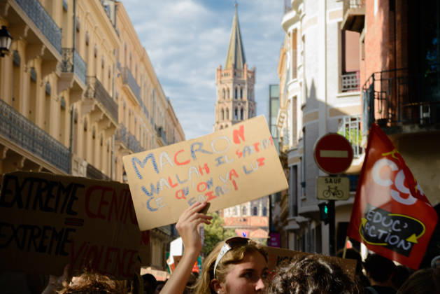 High school students™ protest known as Act 3 in Toulouse. Supported by the CGT and FO trade unions. - 08 10 2026 - France Midi-Pyrenees Toulouse -  MathieuxPinardxBailletx xLexPictorium LePictorium_0342403