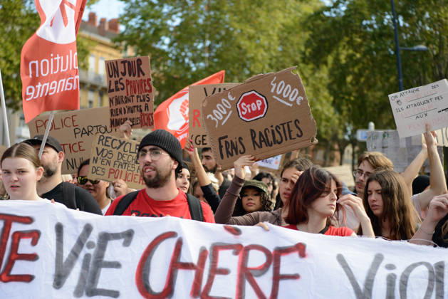 High school students™ protest known as Act 3 in Toulouse. Supported by the CGT and FO trade unions. - 08 10 2026 - France Midi-Pyrenees Toulouse -  MathieuxPinardxBailletx xLexPictorium LePictorium_0342412