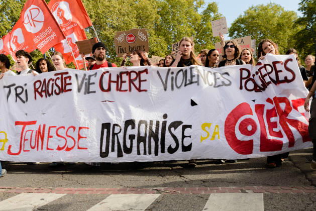 High school students™ protest known as Act 3 in Toulouse. Supported by the CGT and FO trade unions. - 08 10 2026 - France Midi-Pyrenees Toulouse -  MathieuxPinardxBailletx xLexPictorium LePictorium_0342414
