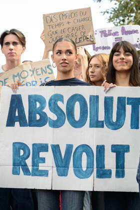 High school students™ protest known as Act 3 in Toulouse. Supported by the CGT and FO trade unions. - 08 10 2026 - France Midi-Pyrenees Toulouse -  MathieuxPinardxBailletx xLexPictorium LePictorium_0342420