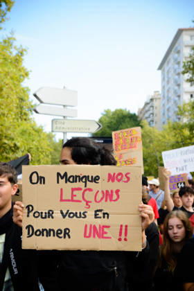 High school students™ protest known as Act 3 in Toulouse. Supported by the CGT and FO trade unions. - 08 10 2026 - France Midi-Pyrenees Toulouse -  MathieuxPinardxBailletx xLexPictorium LePictorium_0342421