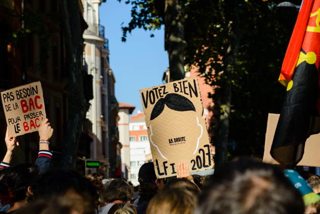 High school students™ protest known as Act 3 in Toulouse. Supported by the CGT and FO trade unions. - 08 10 2026 - France Midi-Pyrenees Toulouse -  MathieuxPinardxBailletx xLexPictorium LePictorium_0342393