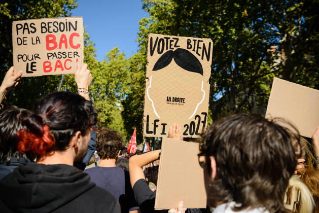 High school students™ protest known as Act 3 in Toulouse. Supported by the CGT and FO trade unions. - 08 10 2026 - France Midi-Pyrenees Toulouse -  MathieuxPinardxBailletx xLexPictorium LePictorium_0342394