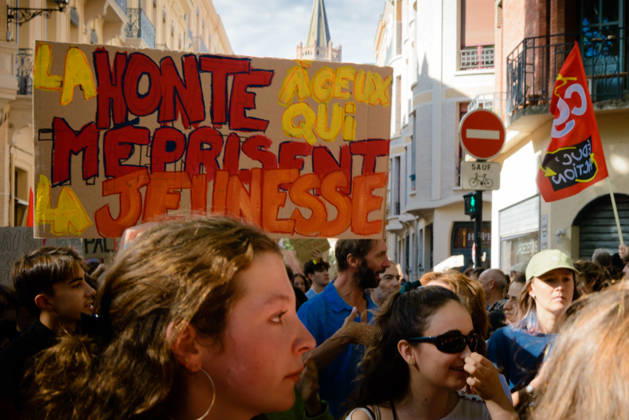 High school students™ protest known as Act 3 in Toulouse. Supported by the CGT and FO trade unions. - 08 10 2026 - France Midi-Pyrenees Toulouse -  MathieuxPinardxBailletx xLexPictorium LePictorium_0342400