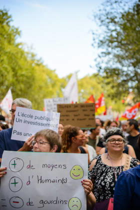 High school students™ protest known as Act 3 in Toulouse. Supported by the CGT and FO trade unions. - 08 10 2026 - France Midi-Pyrenees Toulouse -  MathieuxPinardxBailletx xLexPictorium LePictorium_0342415