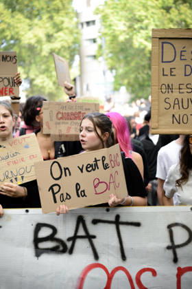 High school students™ protest known as Act 3 in Toulouse. Supported by the CGT and FO trade unions. - 08 10 2026 - France Midi-Pyrenees Toulouse -  MathieuxPinardxBailletx xLexPictorium LePictorium_0342423