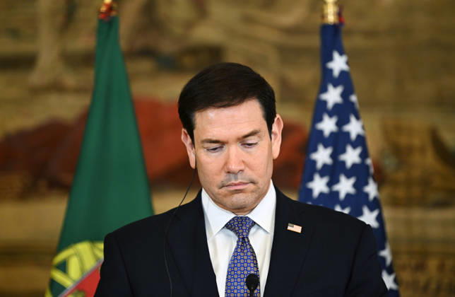 Marco Rubio - Paulo Rangel joint press conference in Lisbon LISBON, PORTUGAL - OCTOBER 8: US Secretary of State Marco Rubio and Portugal s Foreign Minister Paulo Rangel (not seen) give a joint press conference at the Necessidades Palace, the Portuguese foreign ministry, in Lisbon on October 8, 2026. Zed Jameson Anadolu Lisbon Portugal. Editorial use only. Please get in touch for any other usage.  Copyright: x2026xAnadoluxZedxJamesonx