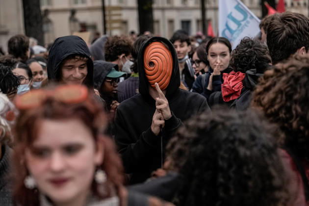 Protest against eduction conditions continues in Nancy NANCY, FRANCE - OCTOBER 8: Students holding placards take to the streets to protest education conditions in Nancy, France, on October 8, 2026. Students are taking part in a nationwide high-school mobilization over school conditions and demands for greater education resources, while security units remain deployed around several locations in the city. Muhammed Said Tako Anadolu Nancy France. Editorial use only. Please get in touch for any other usage.  Copyright: x2026xAnadoluxMuhammedxSaidxTakox