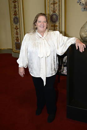 Kathy Kelly beim Pressegespräch und Präsentation des 16. HOPE-Award zur 18. Hope Gala 2026 im Schauspielhaus Dresden. Dresden, 08.10.2026