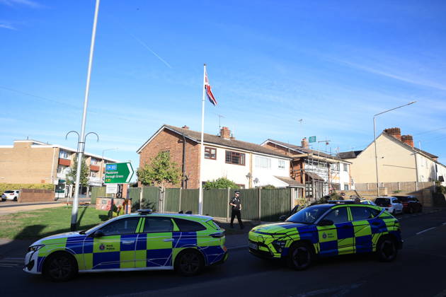 October 8, 2026, Borough Green, Kent, UK: Borough Green, UK. Emergency services at the scene in Borough Green, Kent, where three people have been injured in a stabbing. A police manhunt for the attacker is currently under way. Borough Green UK  - ZUMAl94_ 20261008_zaf_l94_007 Copyright: xMarcinxNowakx