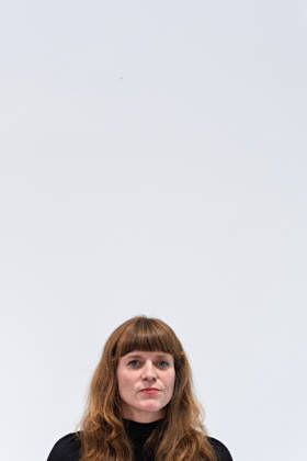 Berlin, 08.10.2026: Kerstin Wolter-Ehling (Die Linke), aufgenommen beim gemeinsamen Pressestatement von Die Linke Berlin, Bündnis 90 Die Grünen Berlin und SPD Berlin nach Abschluss der Vorgespräche im Foyer des Hauses der Statistik. Pressestatement von Linke, Grünen und SPD in Berlin