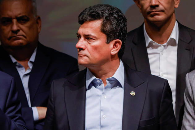 BRASiLIA, DF - 08.10.2026: FLaVIO MEETS WITH POLITICIANS FROM THE PL - Governor SÃ rgio Moro at a meeting between Flavio Bolsonaro and PL deputies and governors elected this Thursday (October 8th) at the Brasil 21 building. x3026715x  JoaoxPedroxCarvalho