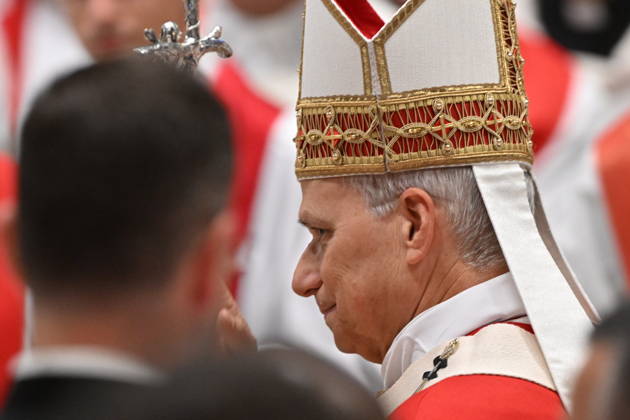 RECORD DATE NOT STATED MESSA_PAPA_2026 Italy, Rome, Vatican, 2026 10 8 Pope Leo XIV celebrates Holy Mass for the academic year at the Pontifical Universities in St Peter s Basilica in the Vatican . EDITORIAL USE ONLY - NO BOOKS Copyright: xAlessiaxGiuliani Catholicpressphotox