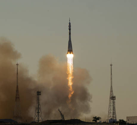 October 8, 2026, Baikonur, Kazakhstan: Baikonur, Kazakhstan. 14 July, 2026. A Soyuz rocket lifts off from the Baikonur Cosmodrome carrying NASA astronaut Anil Menon and Roscosmos cosmonauts Pyotr Dubrov and Anna Kikina to the International Space Station, July 14, 2026 in Baikonur, Kazakhstan. The crew docked to the station the same day. Baikonur Kazakhstan - ZUMAp138 20261008_zaa_p138_074 Copyright: xBillxIngalls Nasax
