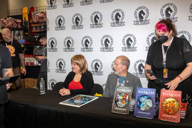 New York City Comic Con Opening New York, NY- September 25: Wendy Pini & Richard Pini at New York City Comic Con Opening on October 8,2026 . Credit: Camara Porter AdMedia EDITORIAL USE ONLY  Copyright: xx AdMediax admphotosthree019681