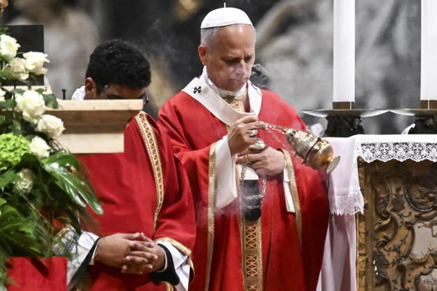 October 8, 2026, Vatican City, Vatican City: Pope Leo leads a mass for the inauguration of the academic year at the Pontificial University in Saint Peter s Square, Vatican City, 8 October 2026. ANSA RICCARDO ANTIMIANI. Vatican City Vatican City  - ZUMAa110 20261008_zaf_a110_010 Copyright: xRiccardoxAntimianix