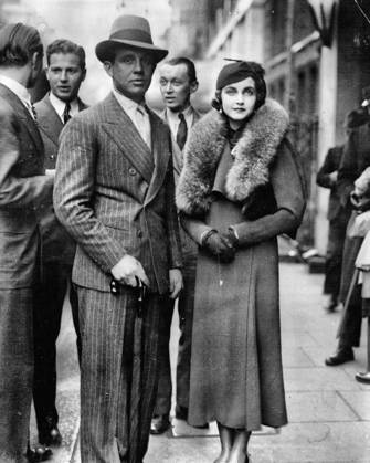 Woolworth heiress Barbara Hutton with her first husband Russian Price Alexis Mdivani. June 5, 1934.  Copyright: xCopyrightxUnknownx 5513-85306947