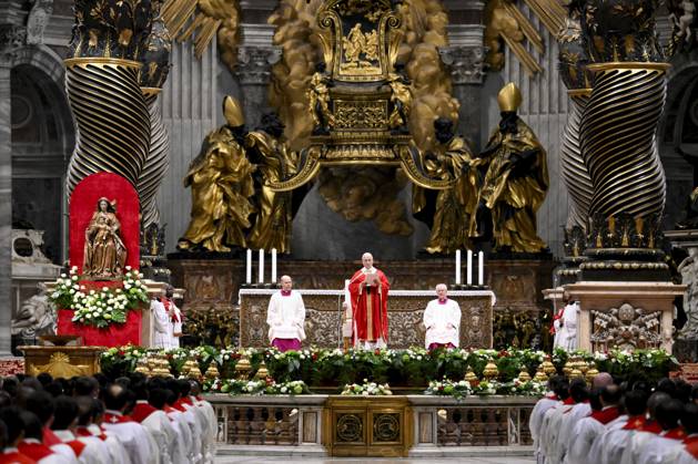 ITALY - POPE - VATICAN-2026 10 8 Italy, Rome, Vatican, 2026 10 8 Pope Leo XIV officiates the holy mass for the inauguration of the academic year of the pontifical universities at the St. Peter s Basilica in the Vatican. EDITORIAL USE ONLY - NO BOOKS Copyright: xVATICANxMEDIA xCatholicxPressxPhotox