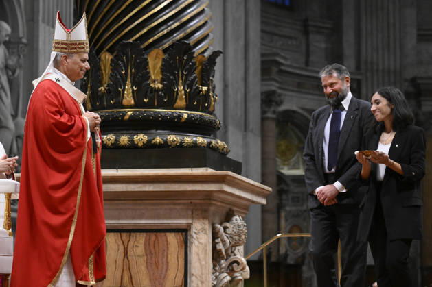ITALY - POPE - VATICAN-2026 10 8 Italy, Rome, Vatican, 2026 10 8 Pope Leo XIV officiates the holy mass for the inauguration of the academic year of the pontifical universities at the St. Peter s Basilica in the Vatican. EDITORIAL USE ONLY - NO BOOKS Copyright: xVATICANxMEDIA xCatholicxPressxPhotox